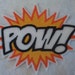 POW super hero embroidered iron on patch
