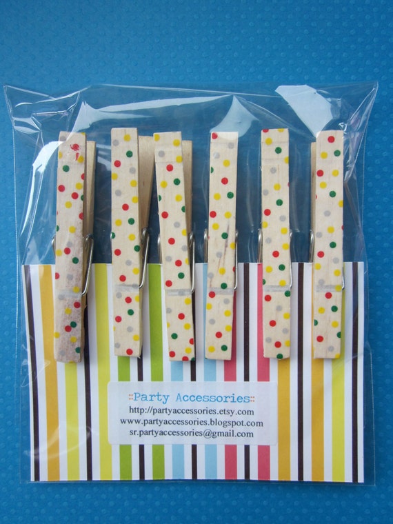 clothes pin clips by partyaccessories on Etsy