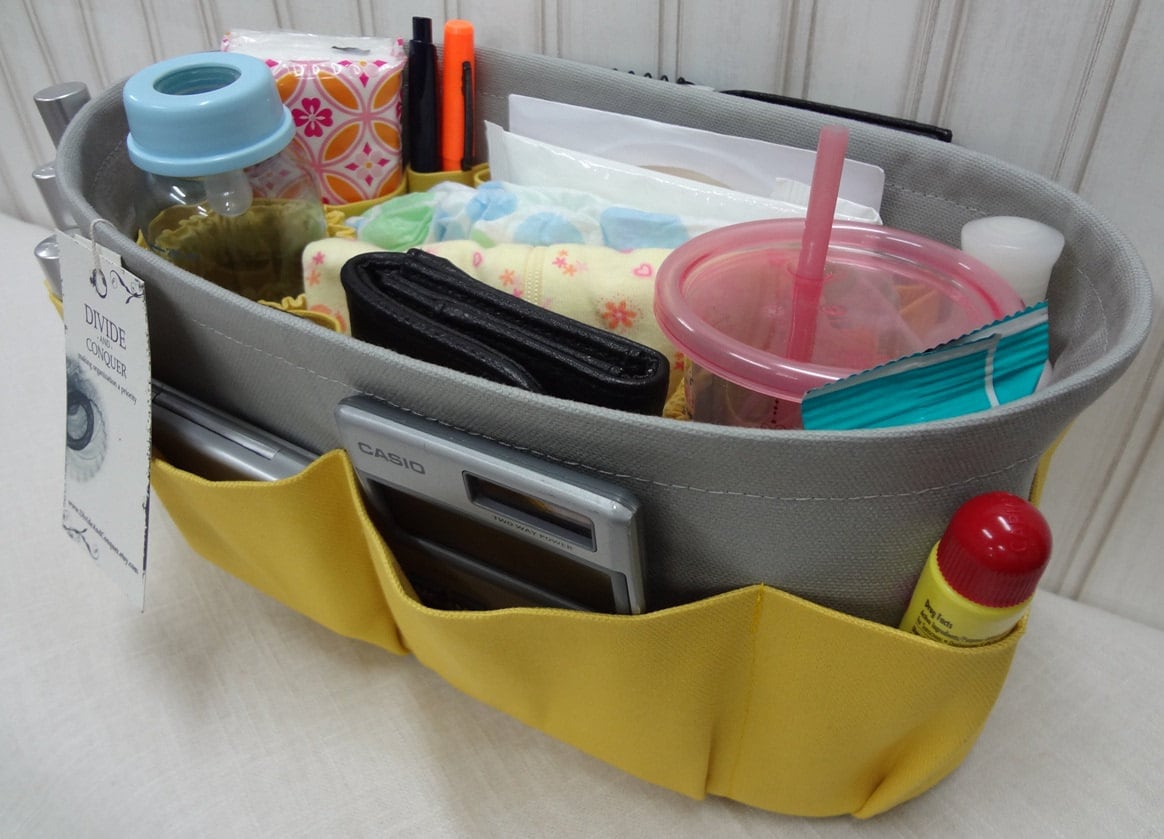 Purse DIAPER BAG ORGANIZER insert / Wide oval by DivideAndConquer