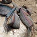 Handwoven Scarf Multicolor & Natural Linen