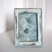 Mixed Media Art - Altered Map Art with Heart Stone - 5 x 7 inches - Melanesia Survivor Fan Art