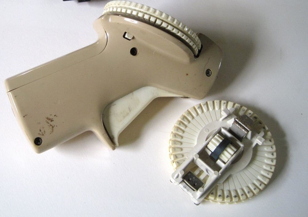 VIntage Label Maker Rotex Machine Plastic Labels