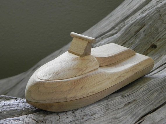 Handmade Wooden Jet Ski Toy
