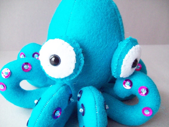 changing color octopus stuffed animal