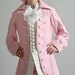 Pink Silk Rococo Boys Outfit with Hand Embroidery - Jacket, Vest, Knee Pants (Children's Size 8)