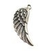 Bali Artisan, Pure Sterling Silver, Oxidized Vintage Look Angel Wing Pendant Charm,dangle