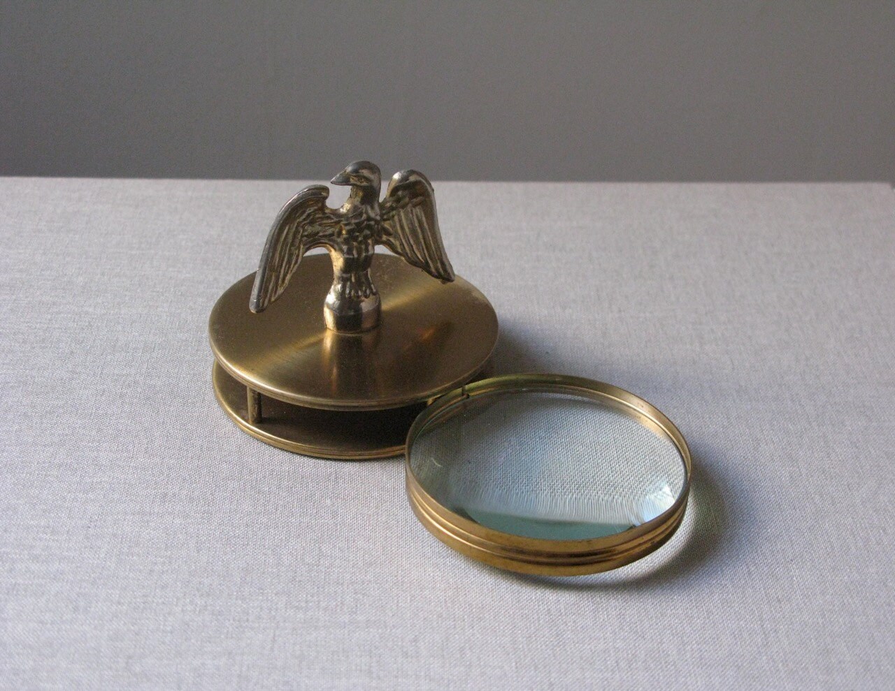 Vintage Brass Eagle Magnifying Glass