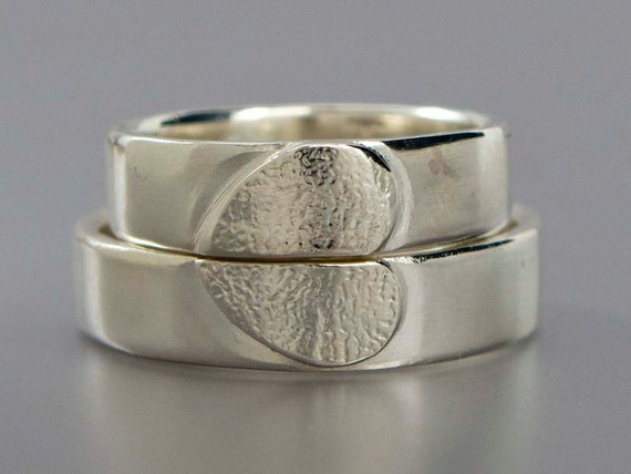 items similar to heart wedding ring set one love 5mm flat bands in sterling silver on etsy - Heart Wedding Ring Set items similar to heart wedding ring set one love 5mm flat bands in sterling silver on etsy - Heart Wedding Ring Set