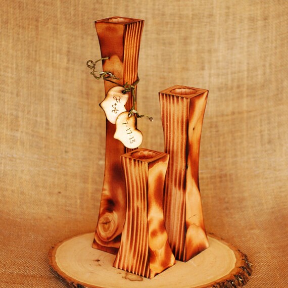 Personalized Taper Candles in Varied Heights by RoxyHeartVintage