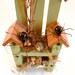 Black Widow Spiders Two Hanging Handmade