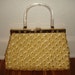 Vintage 1960s Yellow Raffia Handbag / 60s mad men purse