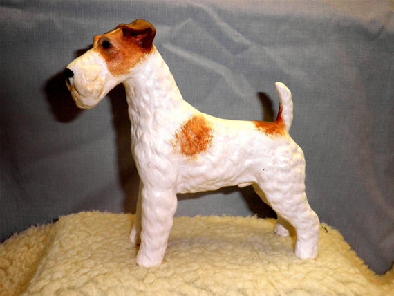 Wired Haired Terrier D 83 Hand Painted Ceramic Dog