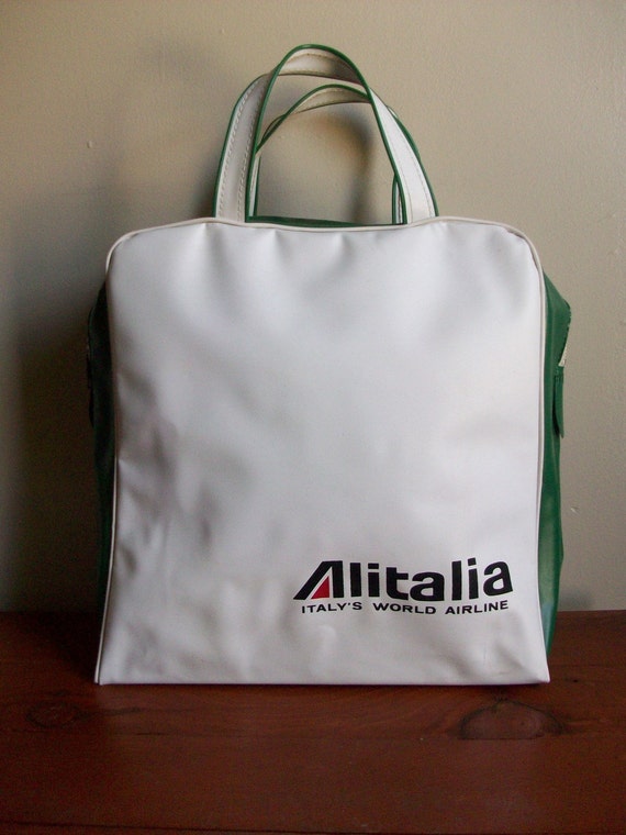 vintage 1960s MOD alitalia stewardess hand bag