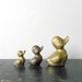 set of three brass ducks - family - gold toned - animal - forest - woodland