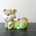 chalkware tiger bank - animal - bright - colorful - MOD - 1960s