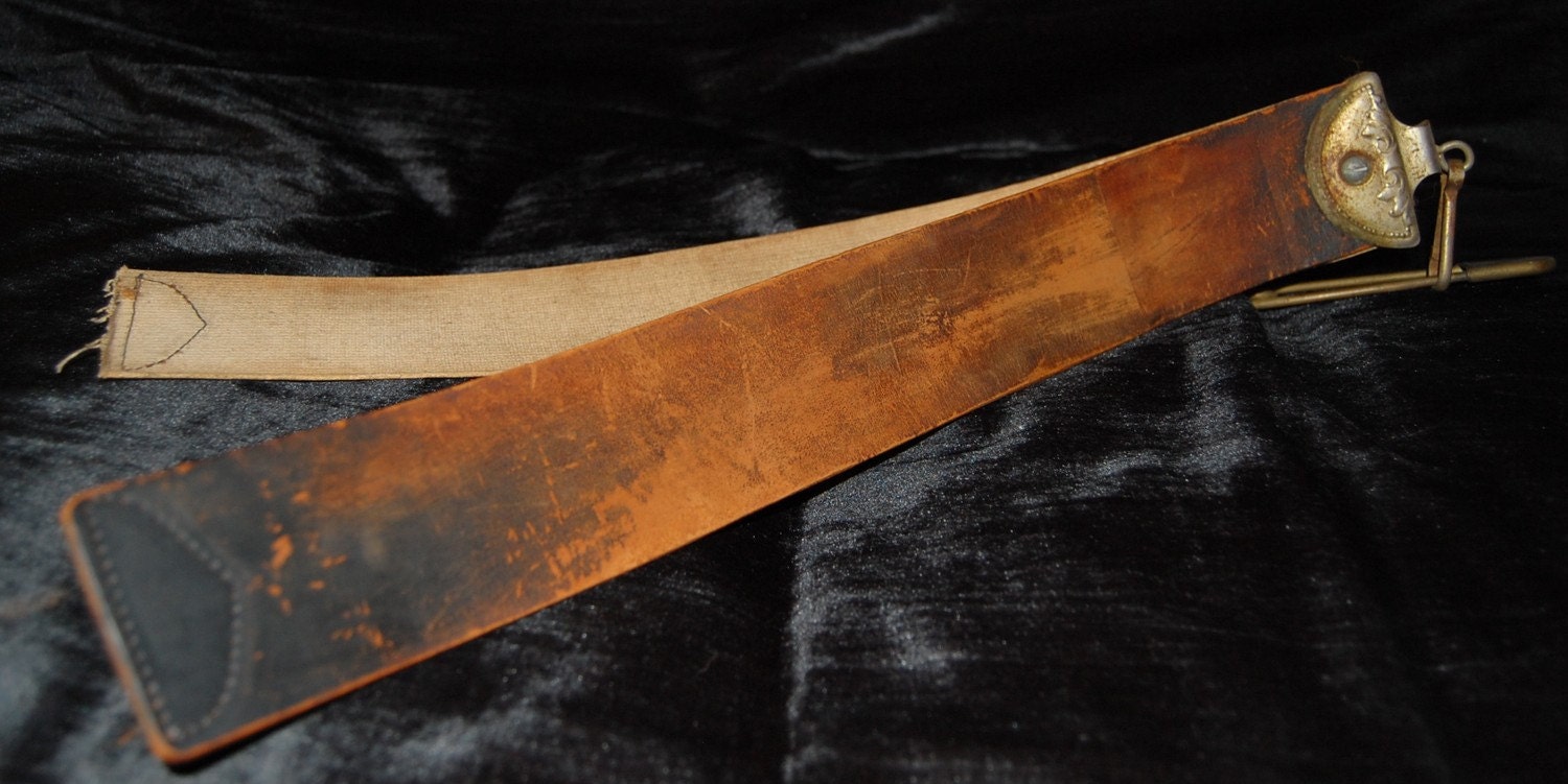 Vintage Double Razor Strop Strap Very Unique Find