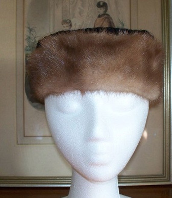 RESERVED FOR DIANE Vintage Fur Hat Mink and Lambs by GoodAndOld