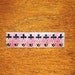RESERVED FOR PIRATES Vintage Pin, Brooch in the Arts and Crafts Style, Bar Pin, Red, Black Flower