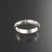3mm Floral pattern ring. Sterling silver, any size
