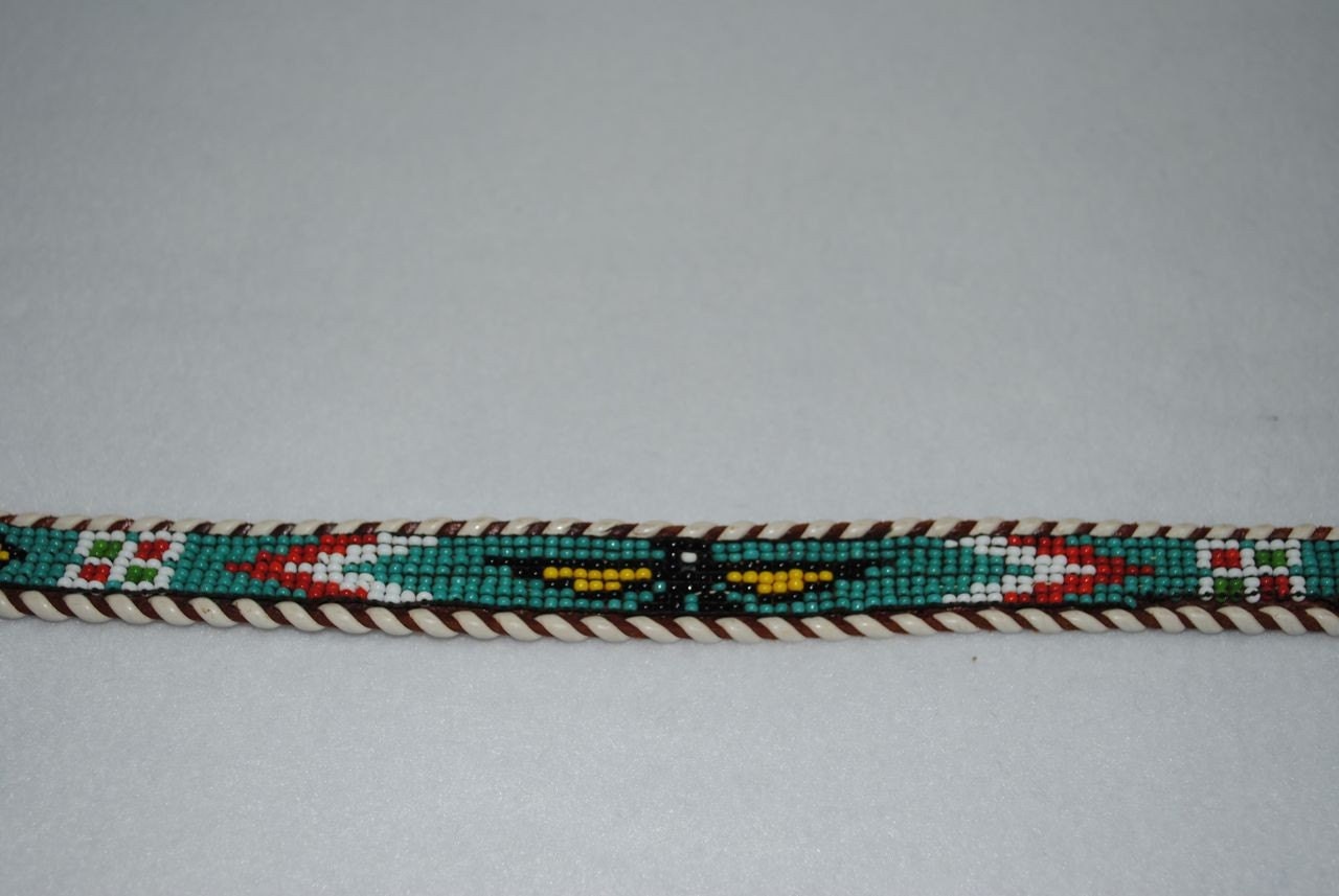 Vintage Beaded Native American Belt