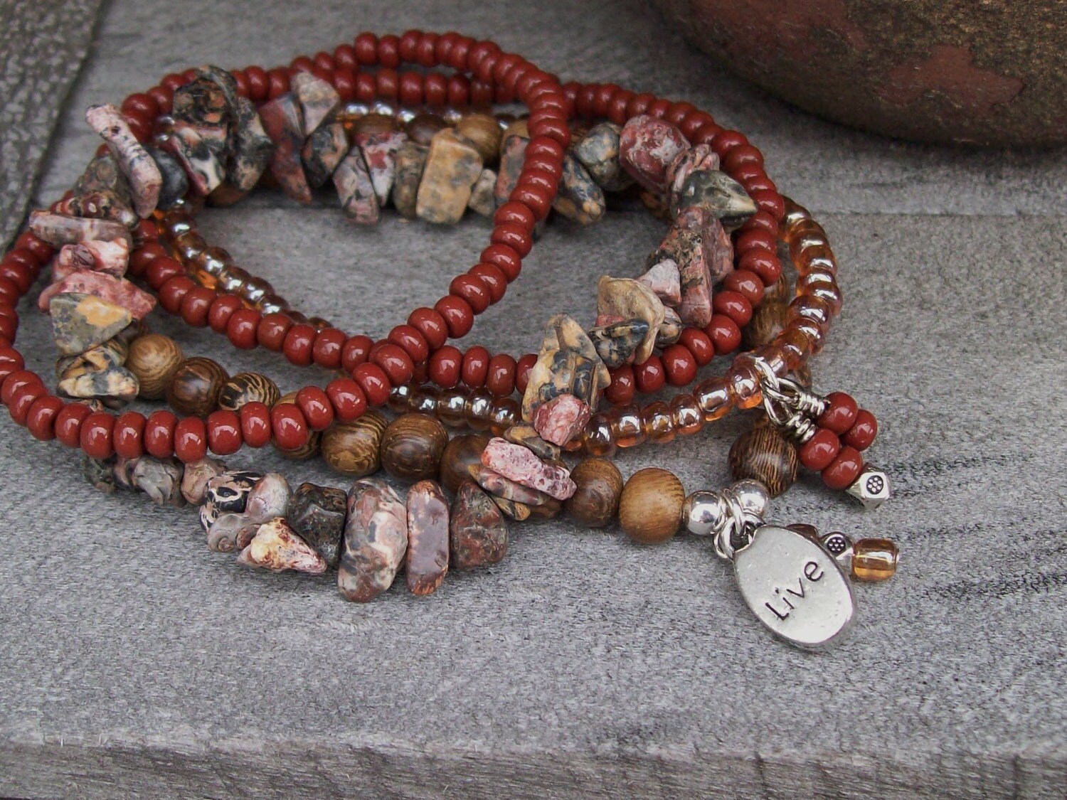 Shaman Internal Compass Bohemian Stretch Bracelets by Angelof2