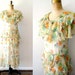 vintage 1920s dress: JARDiN DE FLEUR 20s silk floral print