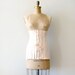 reserved.....vintage edwardian corset - 1910s front lacing corset / rare tea rose pink by Gossard