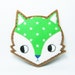 SALE Moody fox felt pin