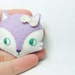 SALE Curious fox - stuffed felt pin