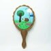 Reflection of a spring scenario felt brooch - reserved for JenniferBaele