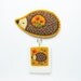 Hedgehog stories in tiny polaroid photos felt brooch - portable instant memories