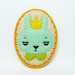 SALE The Annoyed Prince of Rabbits felt brooch