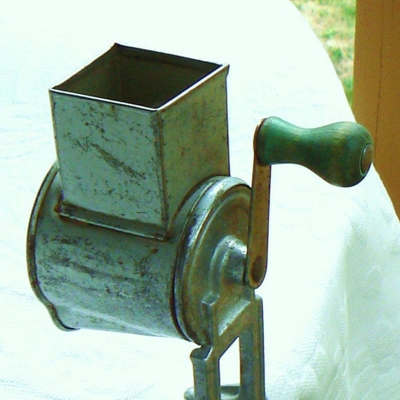 Antique Clamp On Food Mill Grater Grinder Shredder by CrazyCache