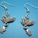 Gone Fishing Earrings - fisherman funky jewelry quirky earrings funny earrings nerdy humor fish cute fun earrings punkrock funky earrings