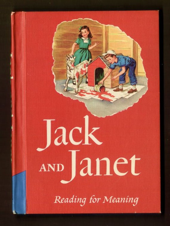 1957 Jack and first grade PRIMER in Tip and Mitten