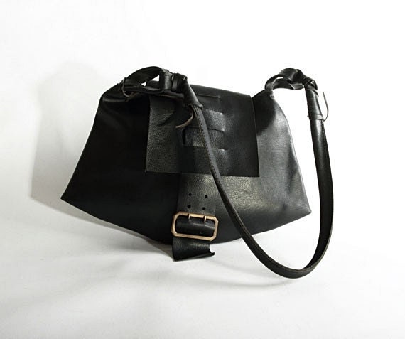 SALE xxxx Black Rectangular leather handbag xxx Ready to ship