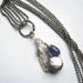 Tanzanite, Biwa Pearl and Gray Pearl Necklace