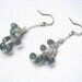 Moss Aquamarine Earrings in Sterling Silver