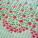 RESERVED for Janechoki - Vintage Border Fabric with Pink Vining Roses --- 35 inches wide