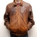 AVIATOR JACKET aged leather bomber coat