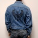 HORUS egyptian screen printed DENIM classic jacket