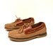 mens size 10.5 SPERRY top-sider TAN SUEDE 80's boat shoe loafers