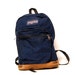 LEATHER JANSPORT vblue canvas classic BACKPACK