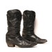 mens size 10.5 SLOUCHY black leather 80's HARNESS motorcycle boots