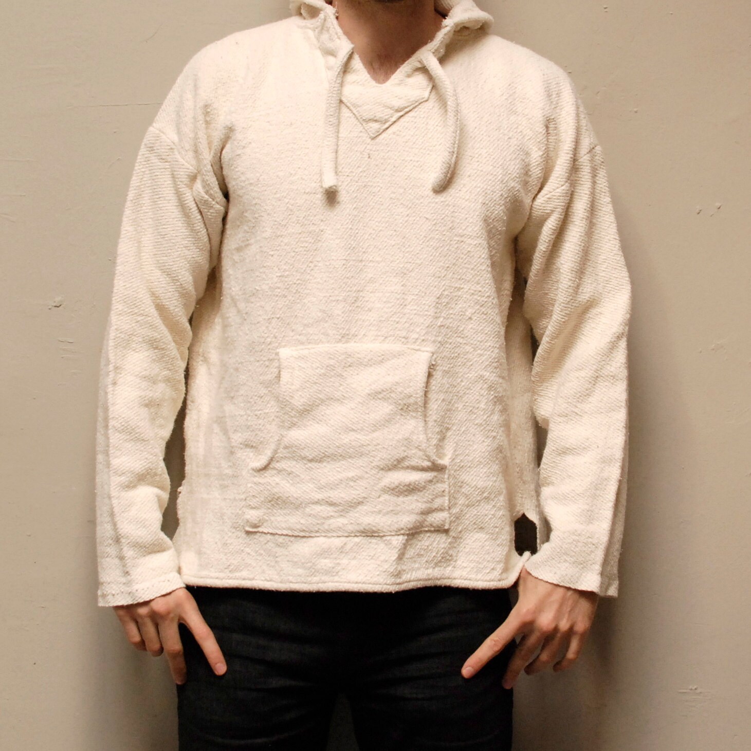 BAJA PULLOVER venice mexican woven rug SURFER hoodie unisex