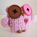 Cozy Hand Knit Owl- Love Owl- sweet hoot