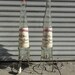 SALE-Pair of Vintage Glass Italian Galliano Liquer Lamps (Los Angeles)