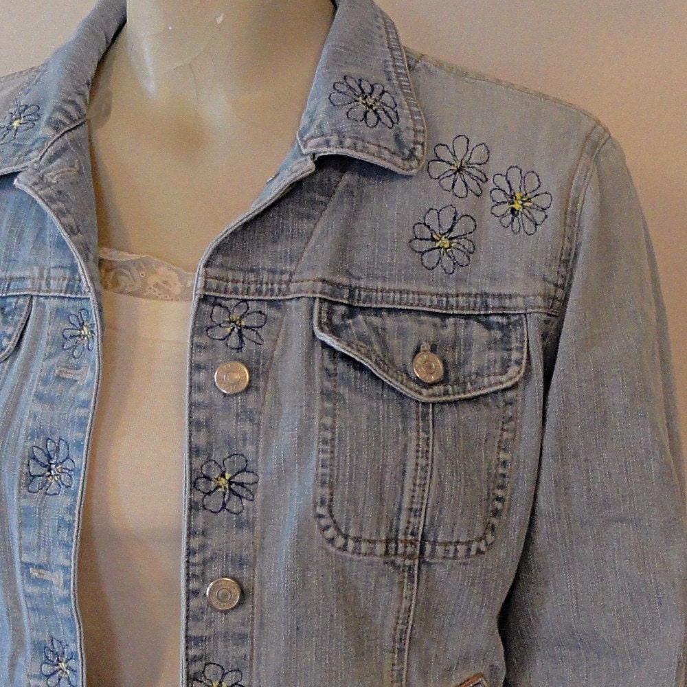 Flower Power Women's Jean Jacket