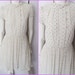 Vtg.80s Cream Rosette Dot Print Accordion Pleated Peter Pan Collar Mini Dress.S/M.Bust 36-40.Waist 26-32.Hips 43.