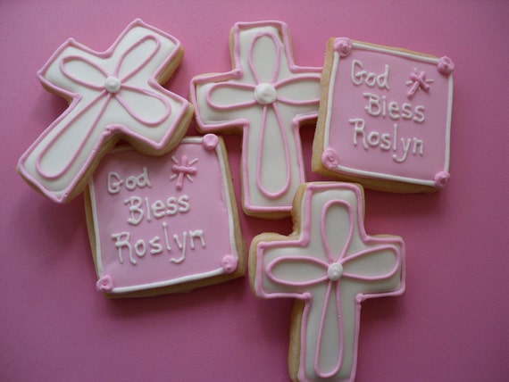 Baptism Cookies Christening Confirmation First Communion Baby Boy or Girl Il_570xn